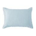 Light blue pillow on a white background