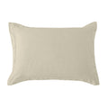 Beige pillow on a white background