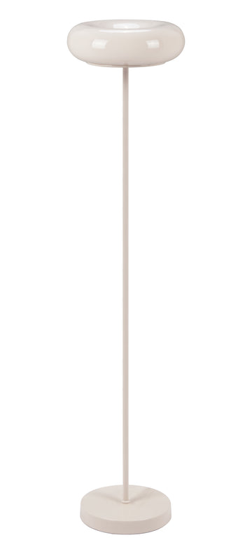 neutral linen lamp styled in a coastal elegant dining room