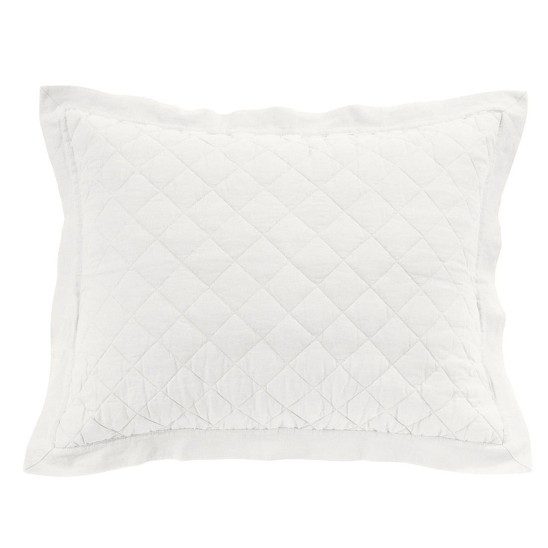 earth-toned textured pillow sham in a modern bedroom setting