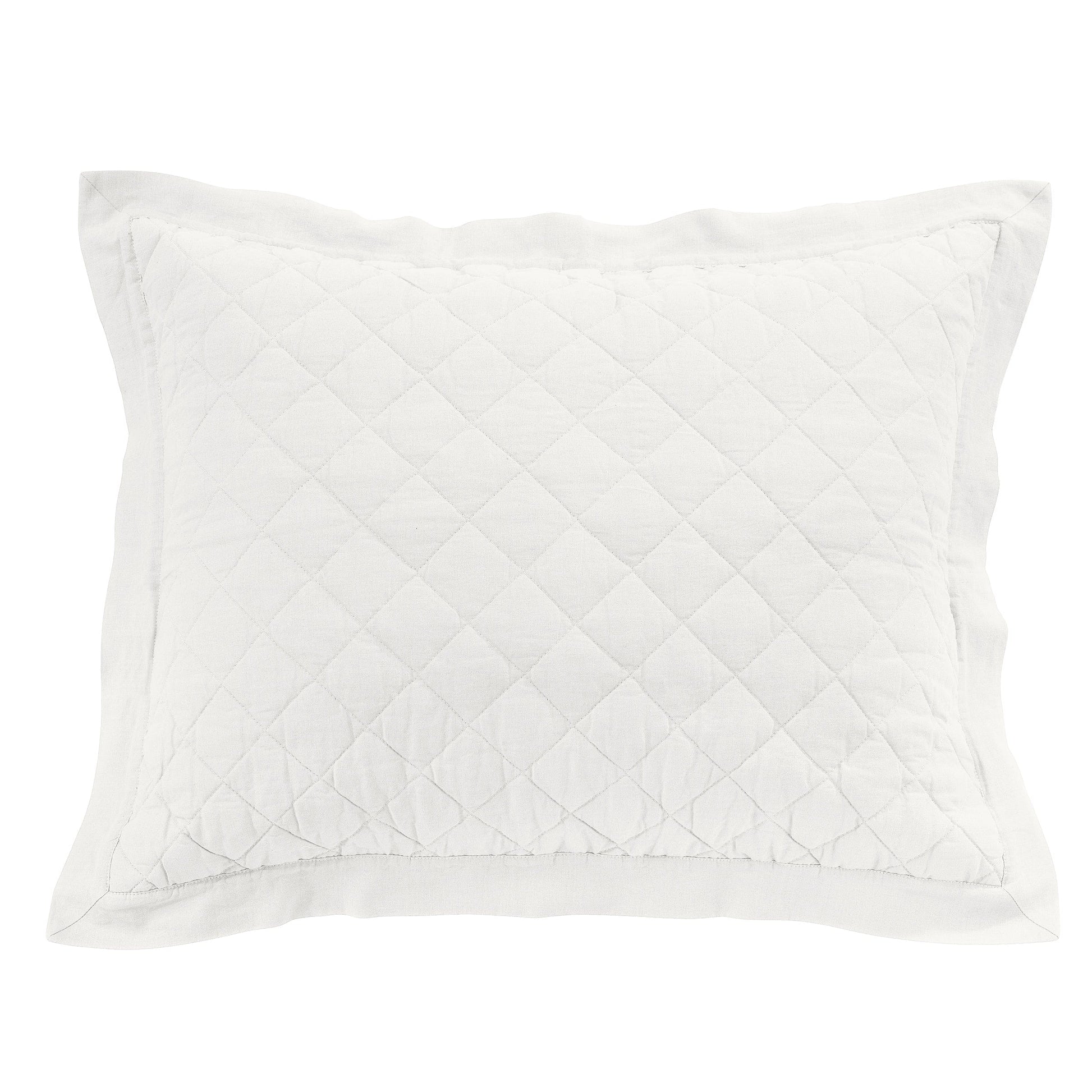 earth-toned textured pillow sham in a modern bedroom setting