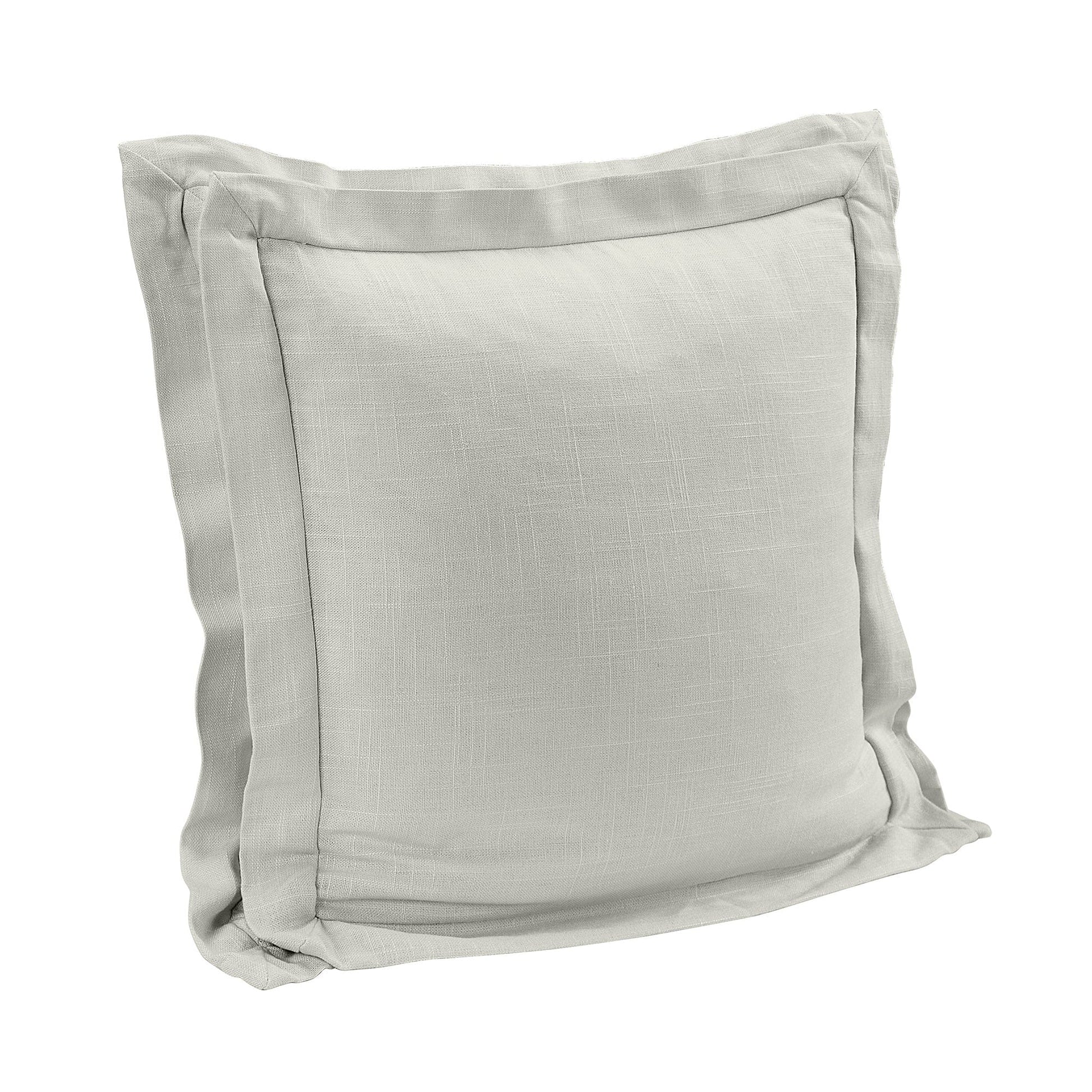 Light gray pillow on a white background