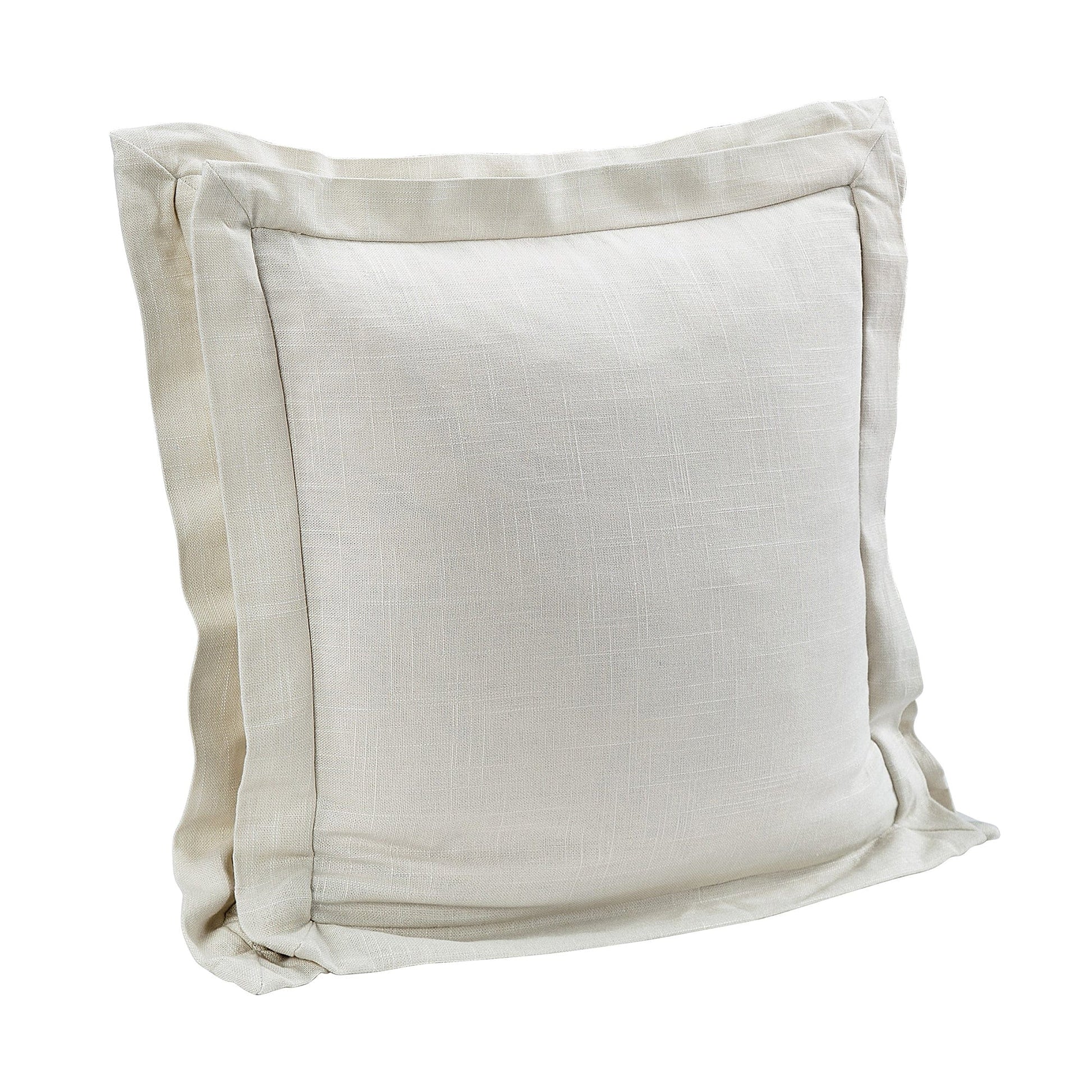 Beige pillow on a white background