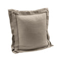 Brown textured pillow on a white background