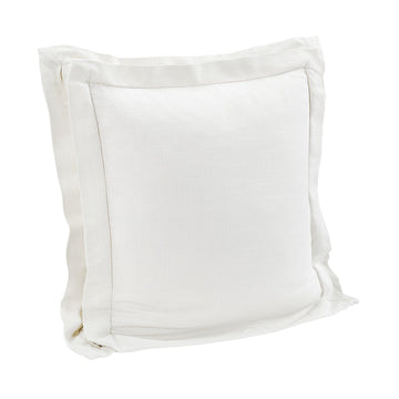 ivory solid wood decorative pillow styled in a modern modern living room