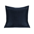 Navy blue pillow on a white background