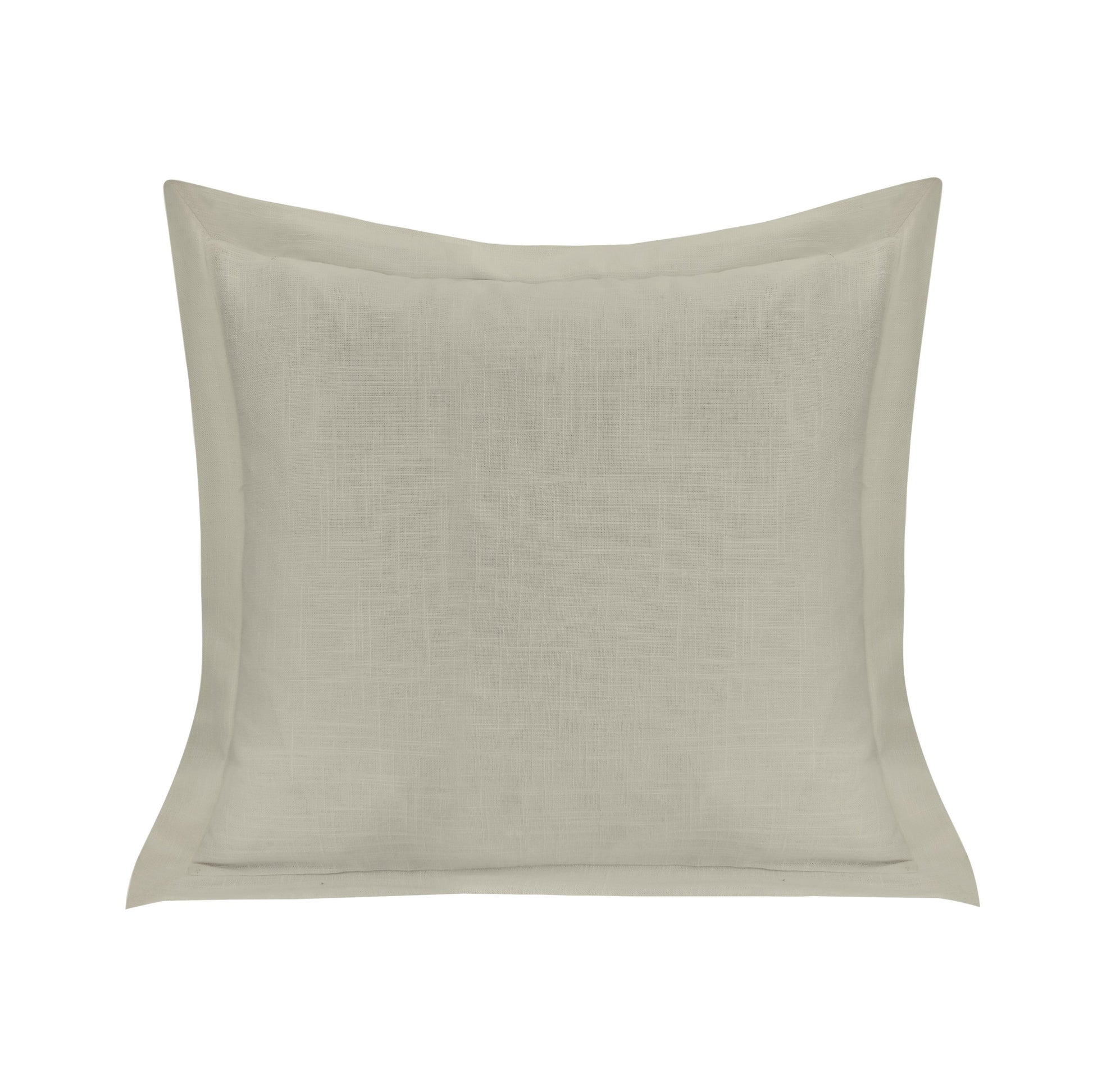 Beige pillow on a white background