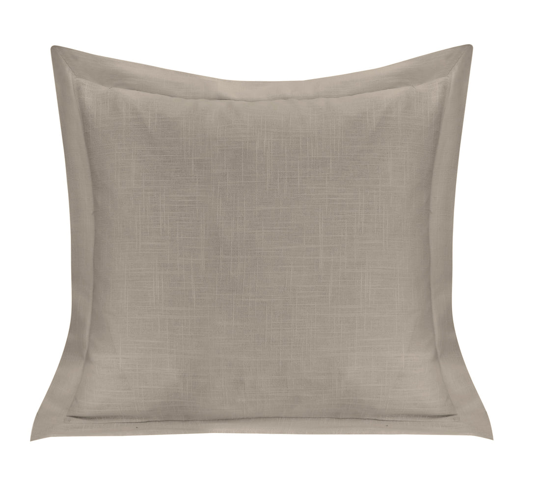 soft gray solid wood decorative pillow styled in a modern modern living room