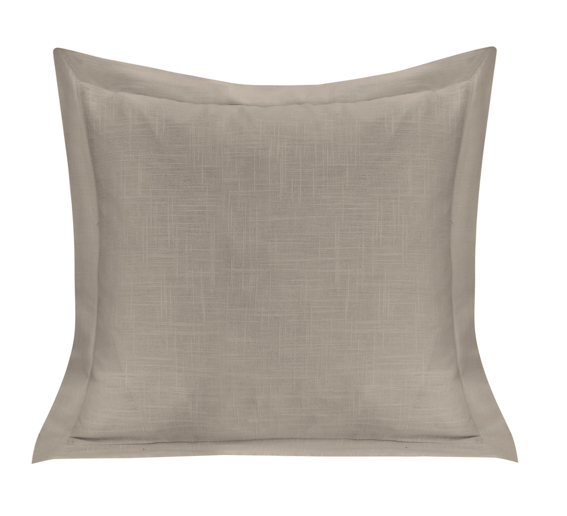 Beige pillow on a white background