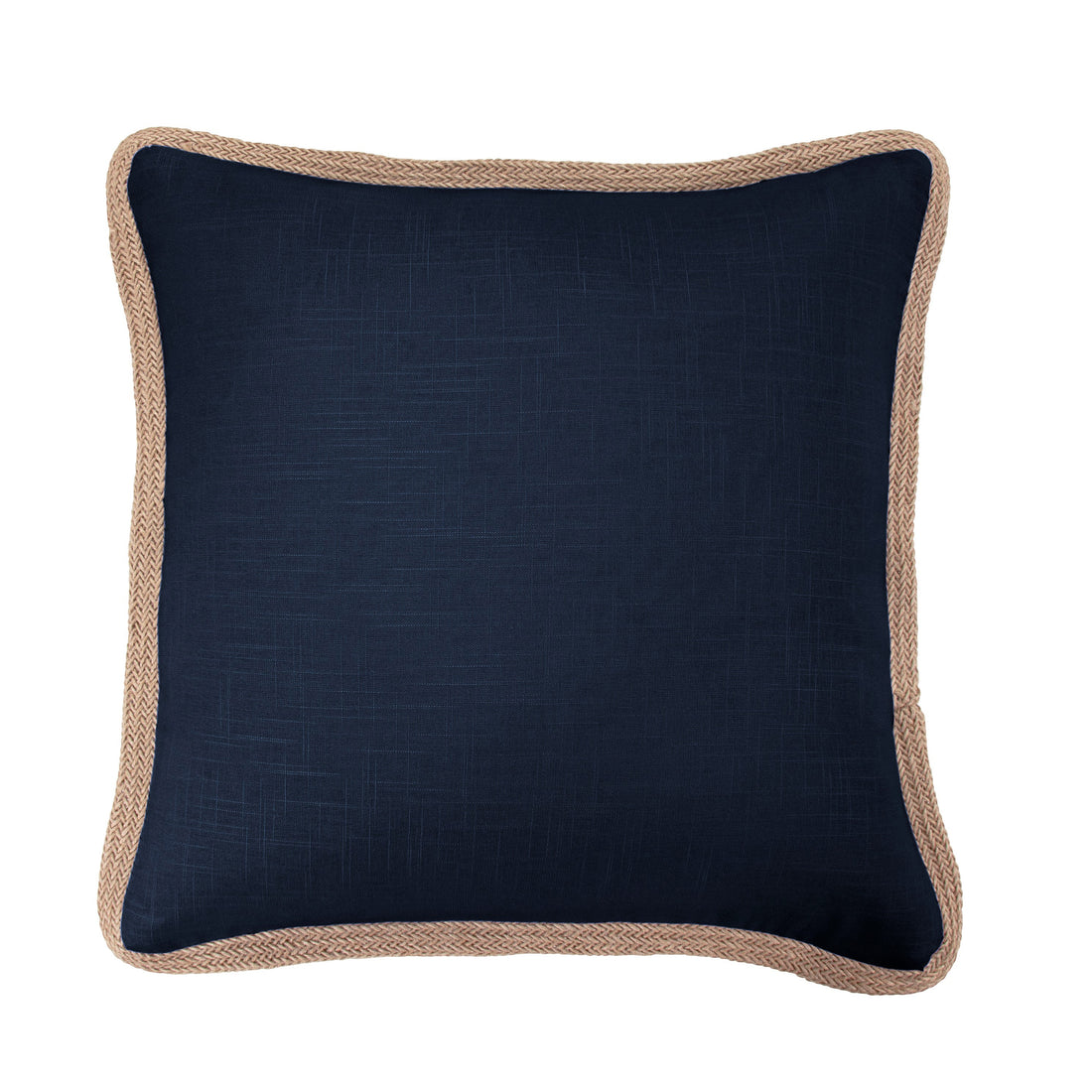 walnut linen pillow sham styled in a coastal elegant dining room
