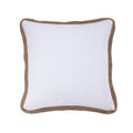 earth-toned marble decorative pillow styled in a transitional serene master suite