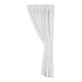 walnut linen curtain panel styled in a minimalist elegant dining room
