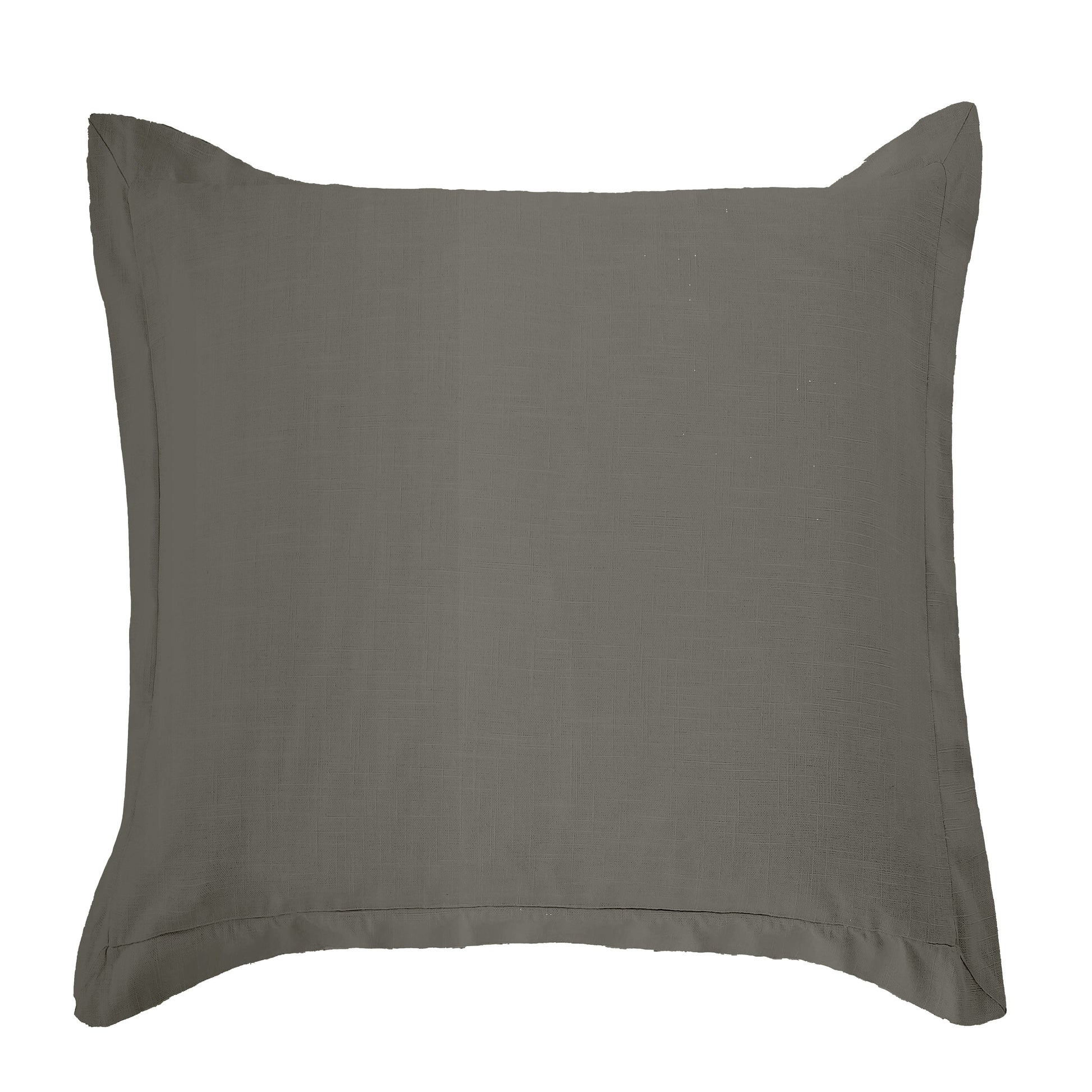 Gray pillow on a white background
