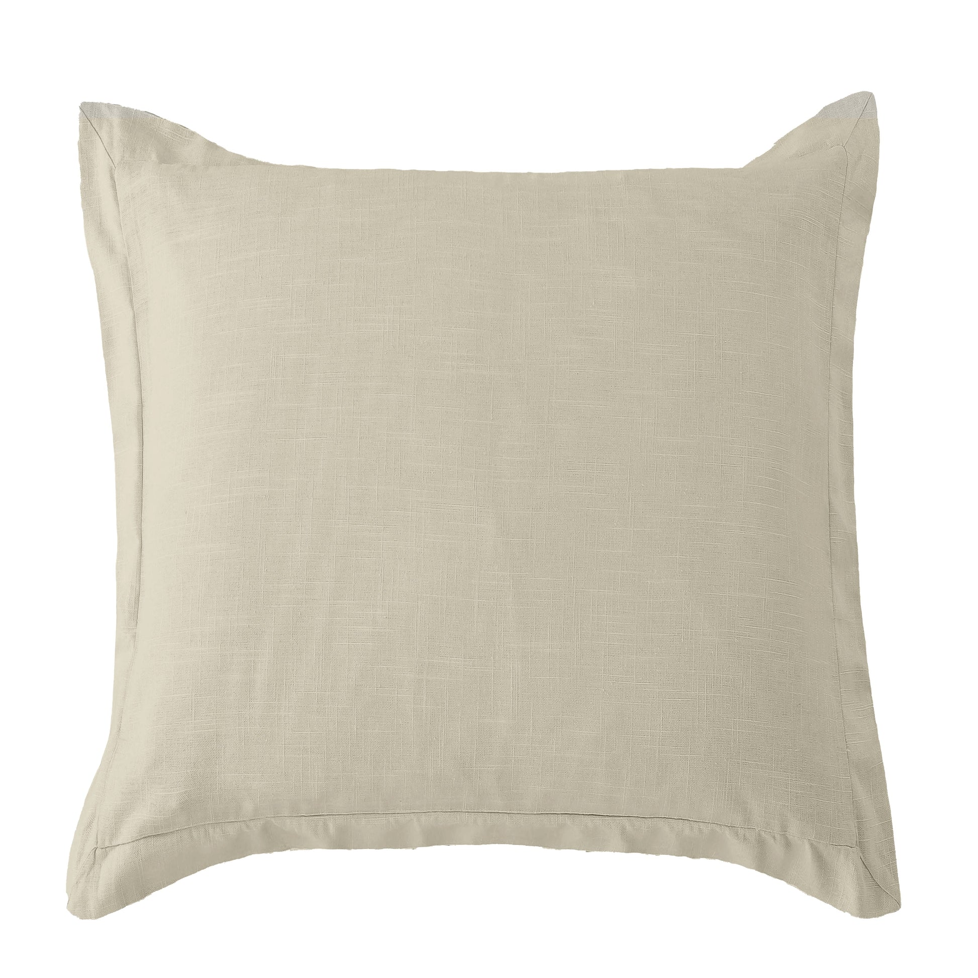 Beige pillow on a white background