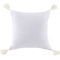 warm-toned brushed metal decorative pillow styled in a mid-century minimalist entryway