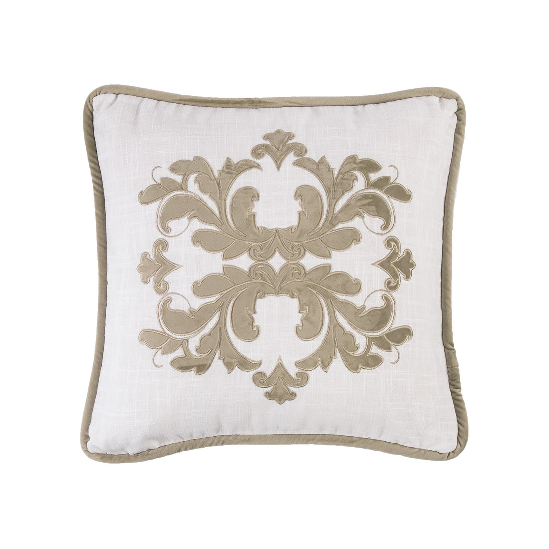 soft gray solid wood decorative pillow styled in a farmhouse chic modern living room