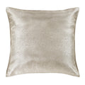 Silver metallic pillow on a white background