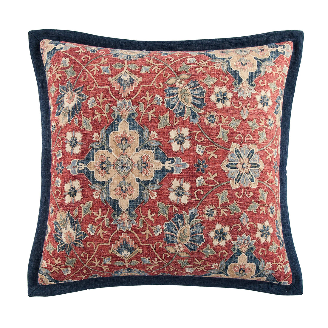 rustic brown marble pillow sham styled in a Scandinavian serene master suite