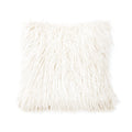 white brushed decorative pillow in a classic entryway setting