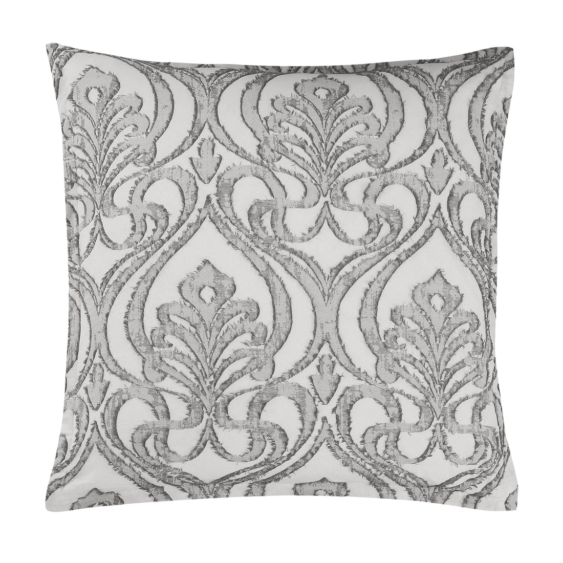 soft gray solid wood pillow sham styled in a farmhouse chic modern living room