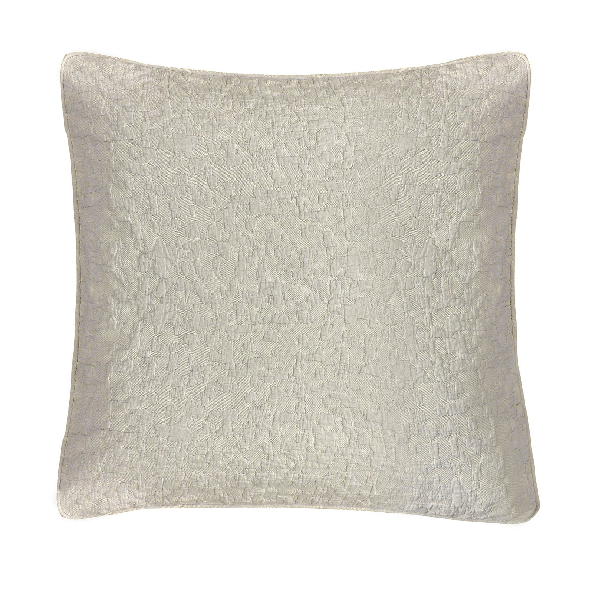 Textured square pillow on a white background