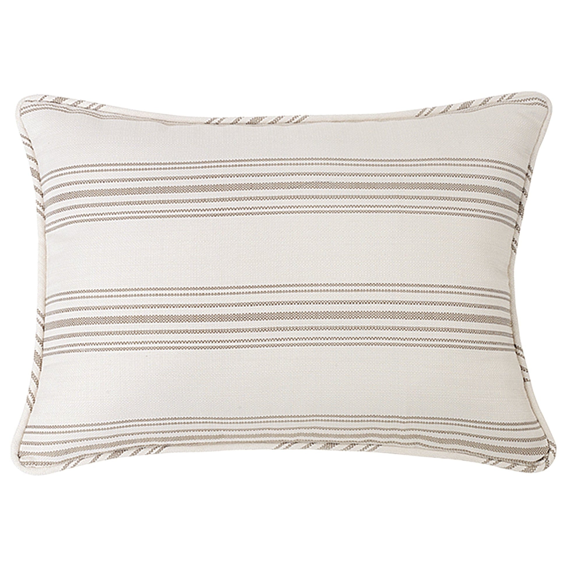 natural fabric pillow sham in a refined living room setting