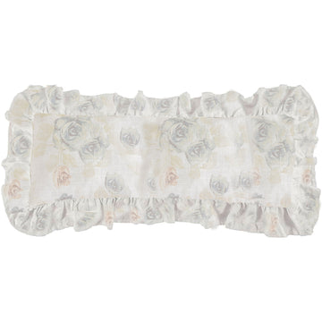 oak marble decorative pillow styled in a Scandinavian serene master suite