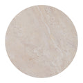 Laminated revertine top of siro side table natural on a white background