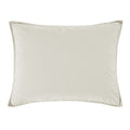 Beige pillow with a subtle pattern on a white background