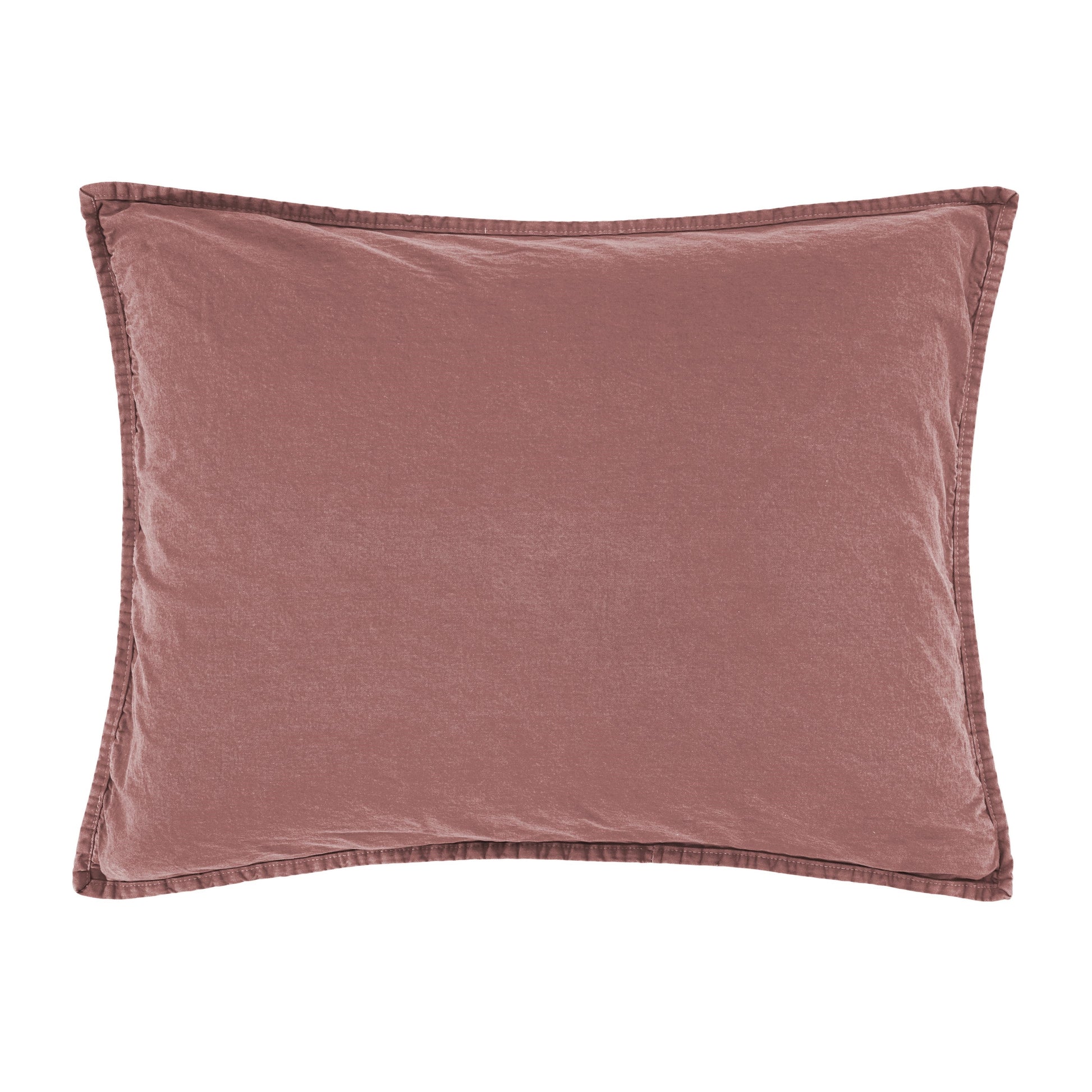 Mauve pillow on a white background
