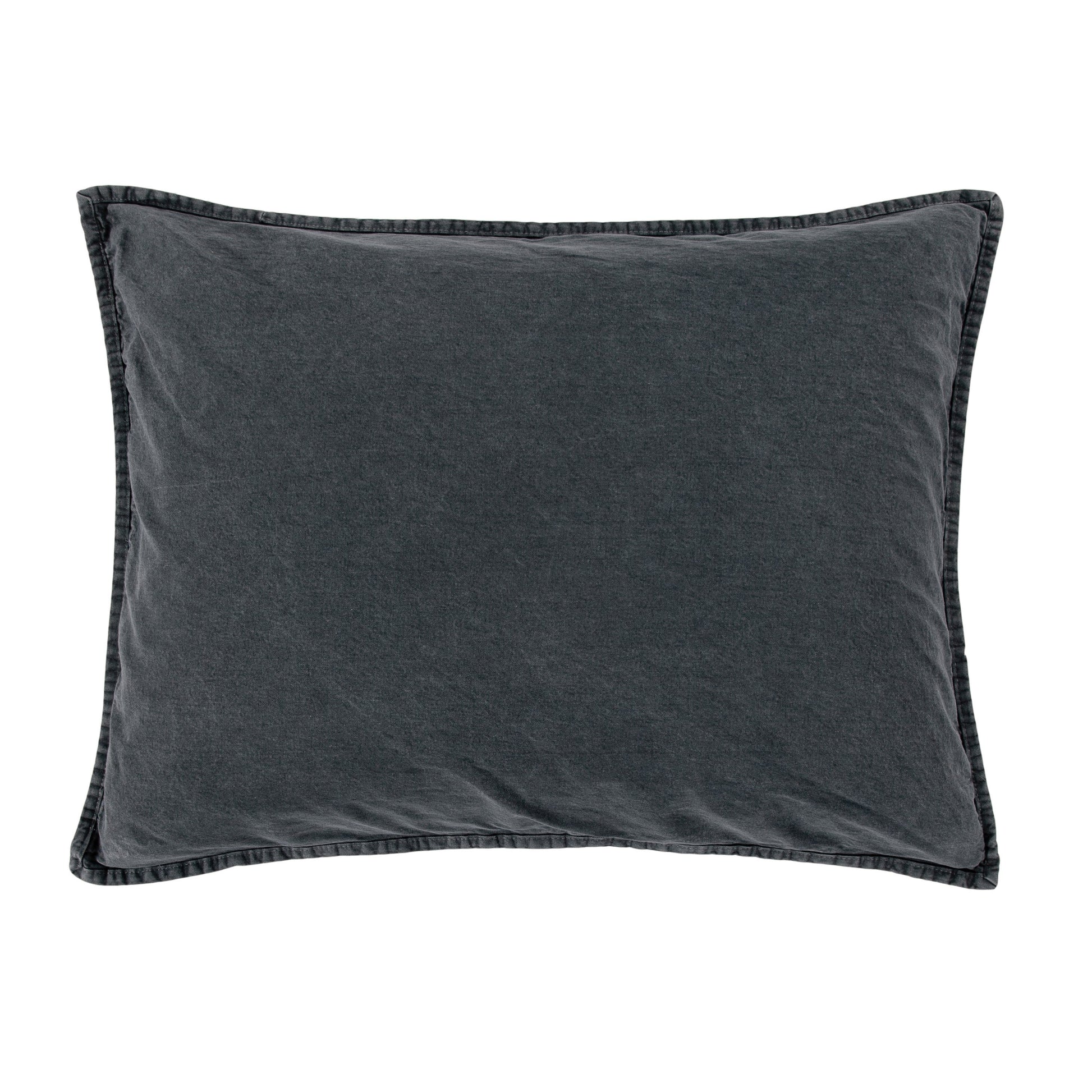Gray pillow on a white background