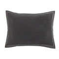 Gray textured pillow on a white background