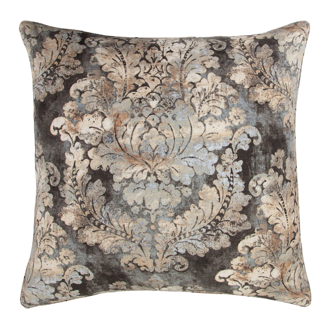 neutral linen pillow sham styled in a minimalist elegant dining room
