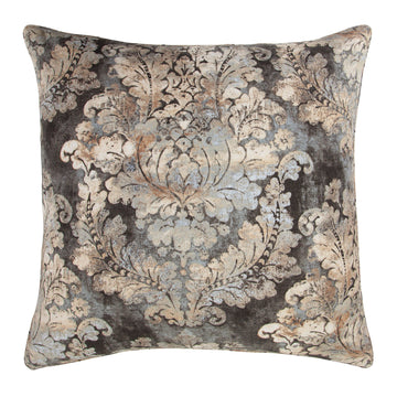 neutral linen pillow sham styled in a minimalist elegant dining room